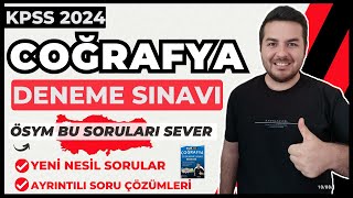 KPSS 2024 I Coğrafya Deneme Sınavı I Enes Hoca [upl. by Ramraj]