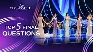 72nd MISS UNIVERSE  TOP 5 Final Questions  Miss Universe [upl. by Colline]