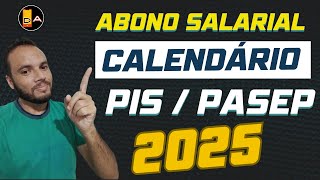 Calendário PISPASEP 2025 [upl. by Asirral]