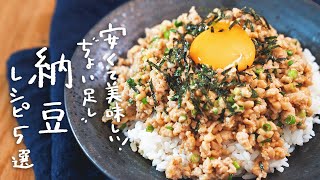 【もっとおいしく】納豆ちょい足しアレンジレシピ 5選 [upl. by Jaenicke]