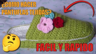 🦄🌈¿Quieres PANTUFLAS Únicas BabuchasTEJIDAS a crochet CALIDEZ en cada paso excelente REGALO 🐾❤️ [upl. by Killian]