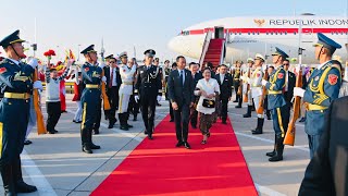 Presiden Jokowi dan Ibu Iriana Tiba di Beijing RRT 16 Oktober 2023 [upl. by Cozmo821]