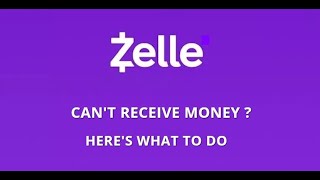 Zelle cant receive money  heres what to do [upl. by Zoltai]