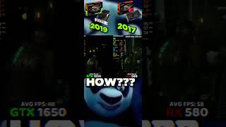 HOW GTX 1650 2019 VS RX 580 2017 pc pcgaming pcgamer memes amd intel nvidia [upl. by Tresa]