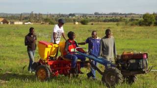 Revitalizing small scale agriculture in Zimbabwe Conservation Agriculture using the 2 wheel tractor [upl. by Fairbanks867]