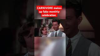 CARNIVORE makes up fake monthly celebration carnivore ketodiet keto [upl. by Aisiat]