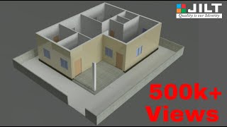 Create 3D HOUSE using Autocad in Easy steps  1 [upl. by Cerallua]