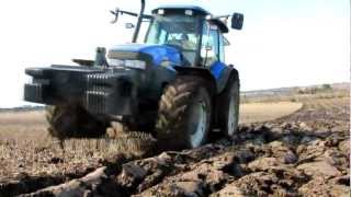 New Holland TM155 ploughing [upl. by Aleen]