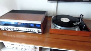 Tandberg TR 2025 Receiver Restored test  Thorens TD 150 II Stereo HiFi [upl. by Eserehs]