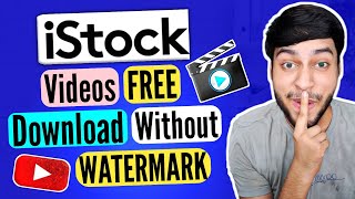 Right Way  How to Download iStock Video without Watermark for Free  Digitech Suraj [upl. by Thorfinn]