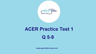 GAMSAT Green Booklet  Practice Test 1 Q59 [upl. by Nosyrb]