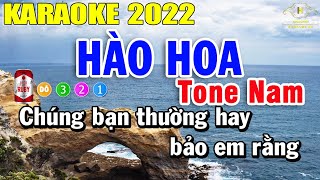 Hào Hoa Karaoke Tone Nam Nhạc Sống  Trọng Hiếu [upl. by Esemaj]