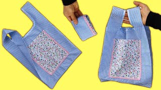 EN KOLAY YÖNTEM MARKET POŞETİ DİKİMİ  Market Bag Sewing With The Easiest Method  DIY Shopping Bag [upl. by Childers]