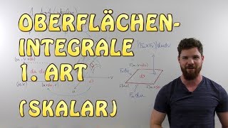 Oberflächenintegrale 1 Art skalar  Einfach Erklärt [upl. by Acina]