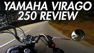 Yamaha Virago 250 Review  Best Beginner Cruiser Motorcycle  LIFE OF BRI [upl. by Redan463]