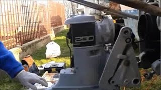 Volvo Penta 290A stern drive removal [upl. by Hgielanna182]