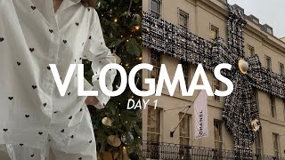 VLOGMAS Day 1  Advent Calendars London Christmas Lights amp Selfridges [upl. by Artair133]