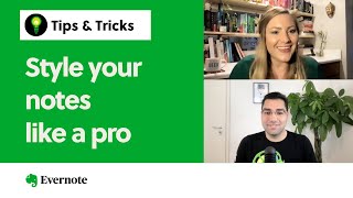 3 Tips to Style Your Notes Like a Pro  Evernote Tips amp Tricks [upl. by Grania598]