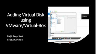 Adding New Virtual Diskhard drive in Virtual Box  VMware [upl. by Derfiniw436]