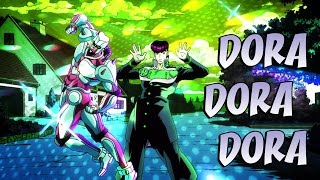 Jojos Bizarre Adventure DoraDorarara Compilation [upl. by Ahsirtap]