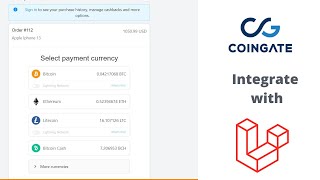 How to Integrate Coingate with Laravel [upl. by Eilac]