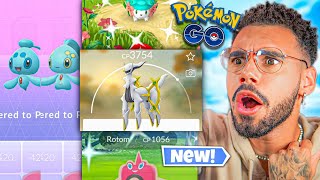 ARCEUS ROTOM amp SHAYMIN SHINY CHEGAM PRA BUGAR O GAME… 🤯😍😱 pokemongo [upl. by Farrison]