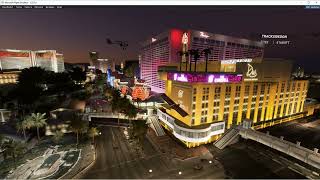 MSFS 2020  Nighttime Las Vegas Strip by Ultra lights [upl. by Dlareg923]