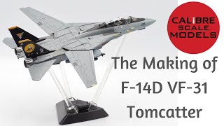 Calibre Wings Classic Cats CA721413 F14D Tomcat VF31 Tomcatter DieCast Scale Model Aircraft [upl. by Cardew]