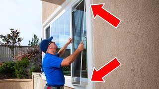 How to Remove Window Screens from the Outside  Window Cleaning Tip [upl. by Hamlani259]