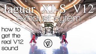 Jaguar XJS V12 exhaust  How to get the real V12 sound [upl. by Plate798]