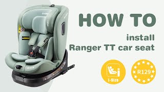 How to install JOVIKIDS RANGER TT 360° Rotation Car Seat  WDCS001 carseat jovikids howto [upl. by Tennek]