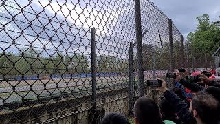 2022 Imola F1 GP  Race Start from Tamburello  General Admission [upl. by Airom68]