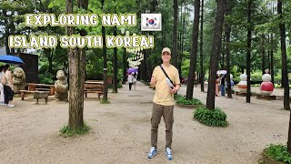 Exploring Nami Island in Chuncheon South Korea 🇰🇷 [upl. by Aihsein719]