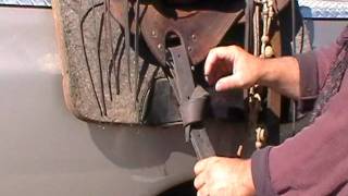 How to Tie a Latigo  Quick Release Latigo  Leather Latigo Saddle Tie  Rick Gore Horsemanship [upl. by Viehmann]