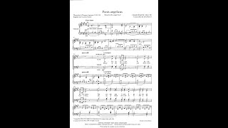 PANIS ANGELICUS FranckRutter  Organ Accompaniment A Major [upl. by Ablem229]