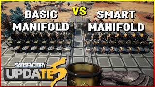 Basic Manifold vs Smart Manifold  Satisfactory Update 5 [upl. by Ailuig386]