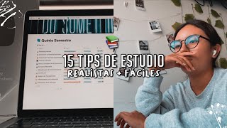 15 TIPS REALISTAS y FÃCILES para ESTUDIAR para EXAMENES ðŸ§  MÃ‰TODOS DE ESTUDIO [upl. by Name]