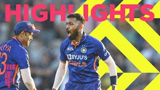 Pandya Stars for Impressive India  Highlights  England v India  1st Mens Vitality IT20 2022 [upl. by Eseret648]