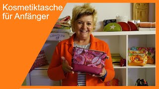 Kosmetiktasche mit schön eingenähten Reißverschlussenden für Anfänger und Fortgeschrittene [upl. by Oglesby]