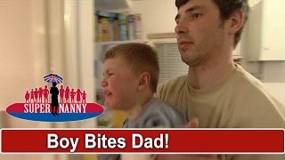 Tantruming Child Bites Dads Broken Hand  Supernanny [upl. by Hambley87]