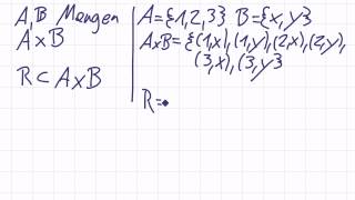 Mathematik für Informatik Studenten 23  Mengenlehre  Relation [upl. by Carney53]