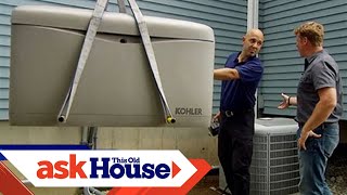 How to Install an Automatic Standby Generator  Ask This Old House [upl. by Hynda]