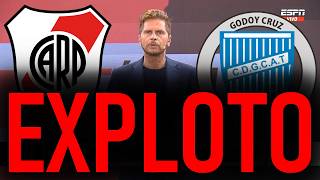 💣💥VIGNOLO CONTUNDENTE con RIVER PLATE vs GODOY CRUZ 🔥 quot1 JUGADOR DE RIVER VALE EL PLANTEL DE GODOYquot [upl. by Kciredes]