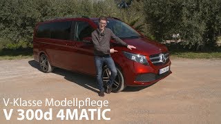 2019 MercedesBenz V 300d 4MATIC Fahrbericht  Motorempfehlung und Neue Luxussitze  Autophorie [upl. by Amihc]