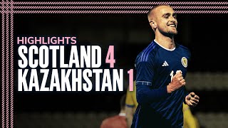 Scotland 41 Kazakhstan  UEFA U21 EURO Championship Qualifying Highlights  Scotland National Team [upl. by Knoll]