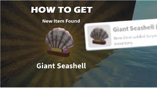 How to get the Giant Seashell in Bloxburg  2023 [upl. by Wilhide]