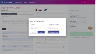 Creating a domestic shipping label in PitneyShip [upl. by Larue]