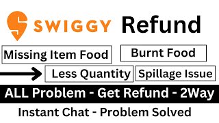 Swiggy Refund  Swiggy Customer Care  Swiggy [upl. by Dinnage]