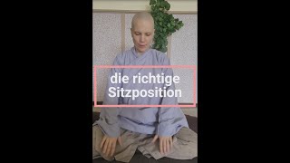 Meditation  die richtige Sitzposition [upl. by Terzas]