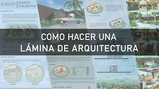 Como hacer una lámina de Arquitectura  Arquifp [upl. by Hillman904]